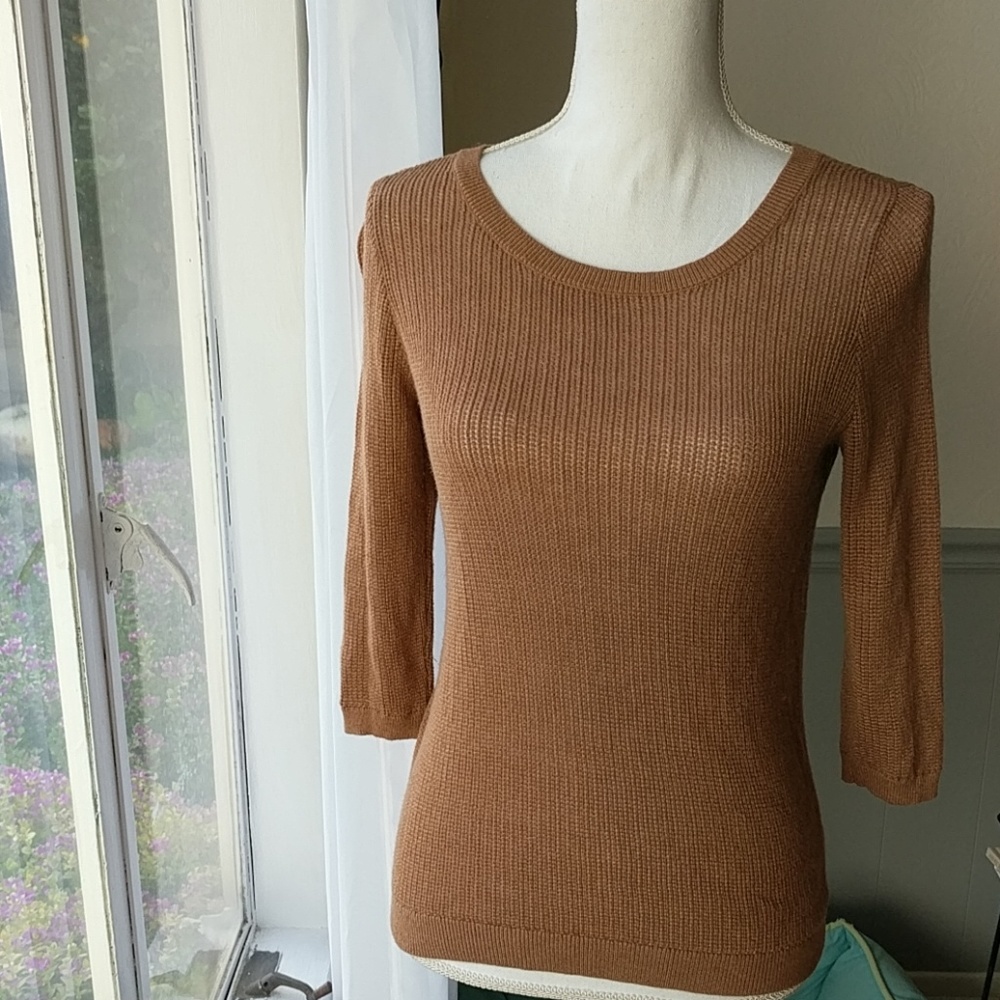 Camel sweater from the Limited